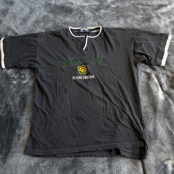 Athletics Softwear Canada Other - Vintage Edmonton Eskimos CFL Henley T-Shirt Athletics Softwear Canada Mens XL